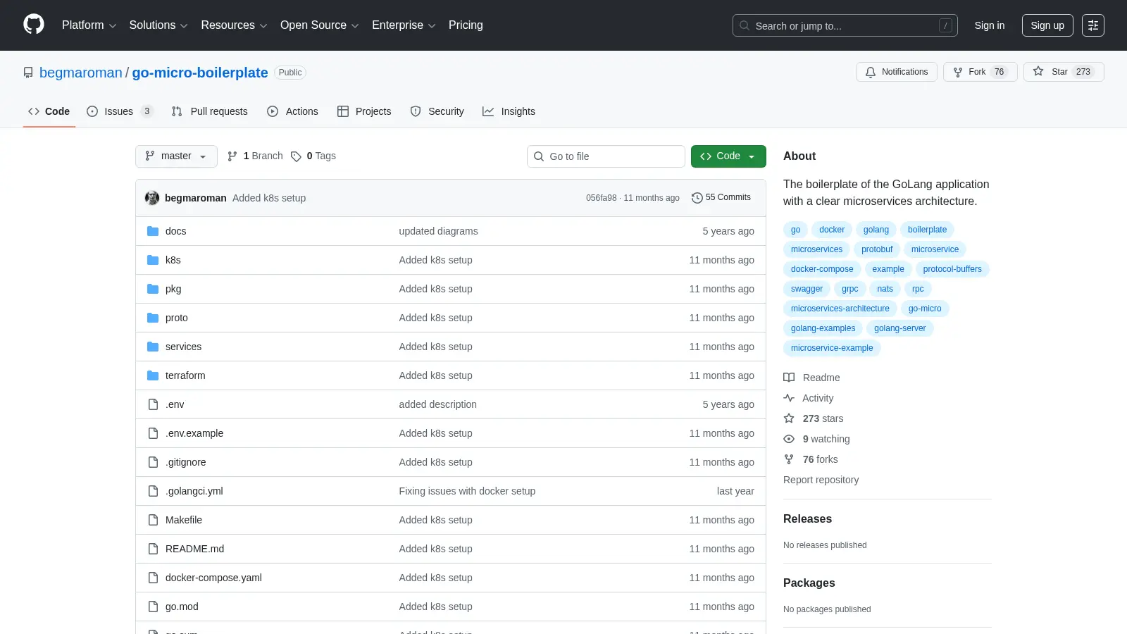 Go Micro Boilerplate screenshot