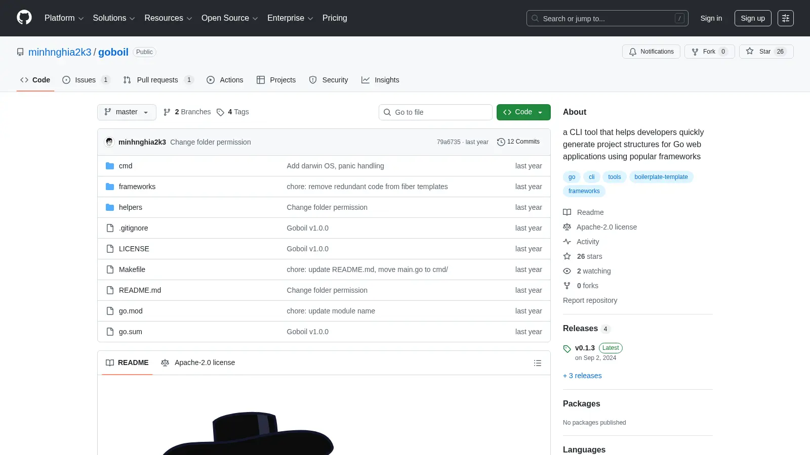 Goboil screenshot