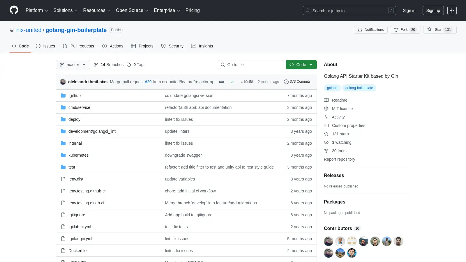 Golang Gin Boilerplate 2 screenshot