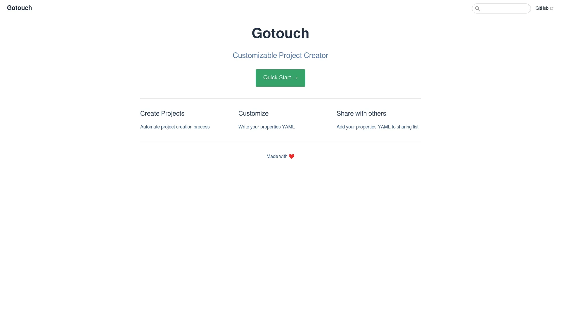 Gotouch screenshot