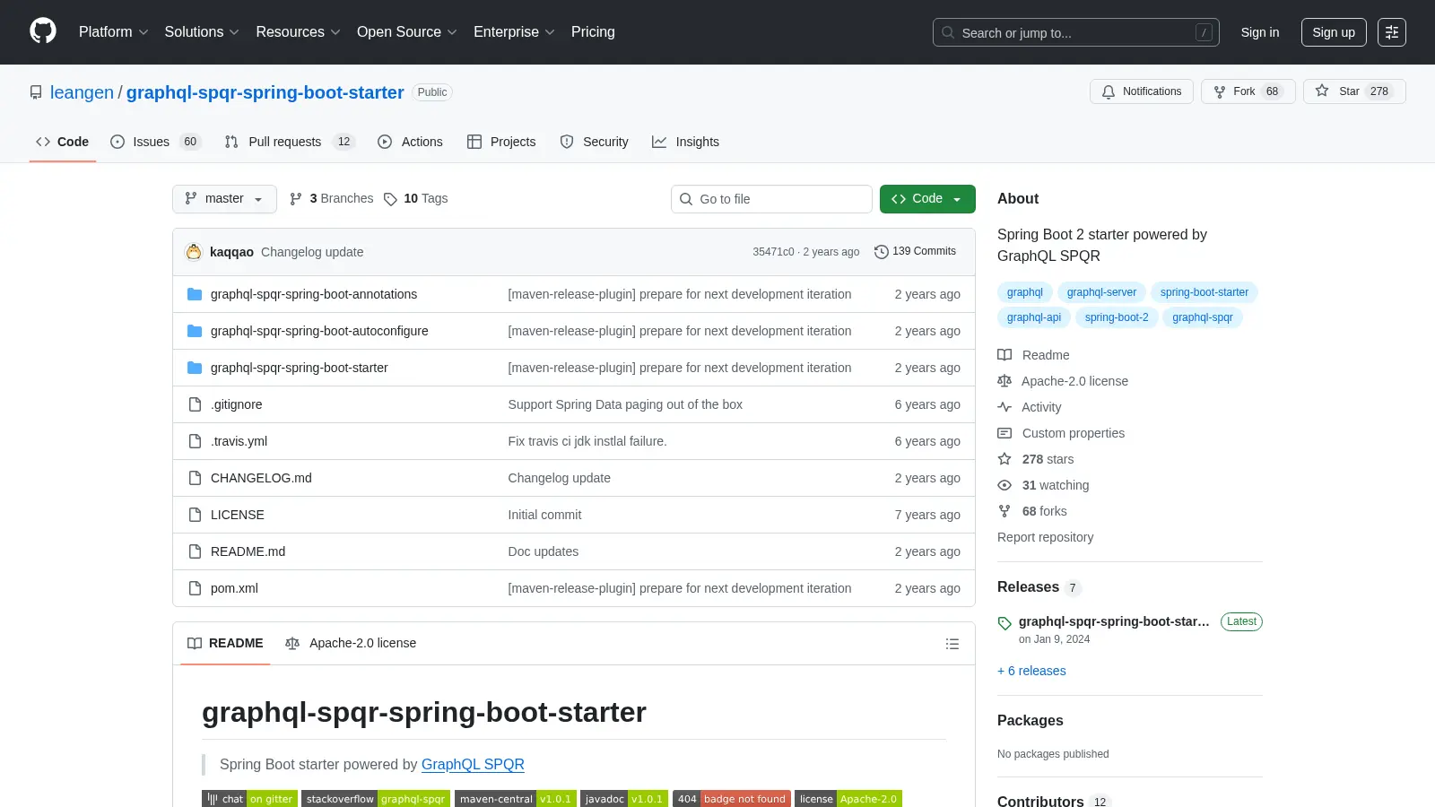 Graphql Spqr Spring Boot Starter screenshot
