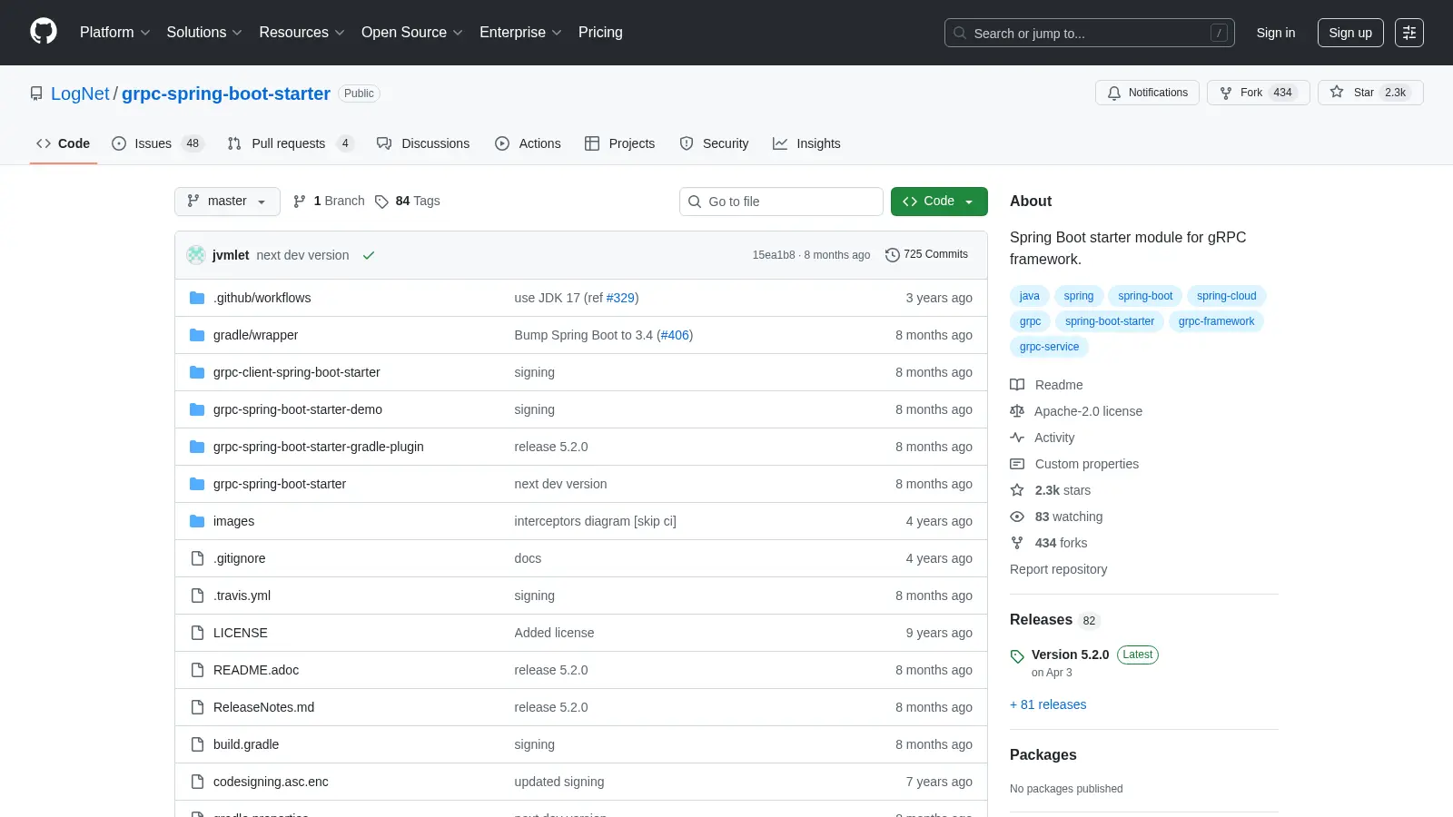 Grpc Spring Boot Starter screenshot