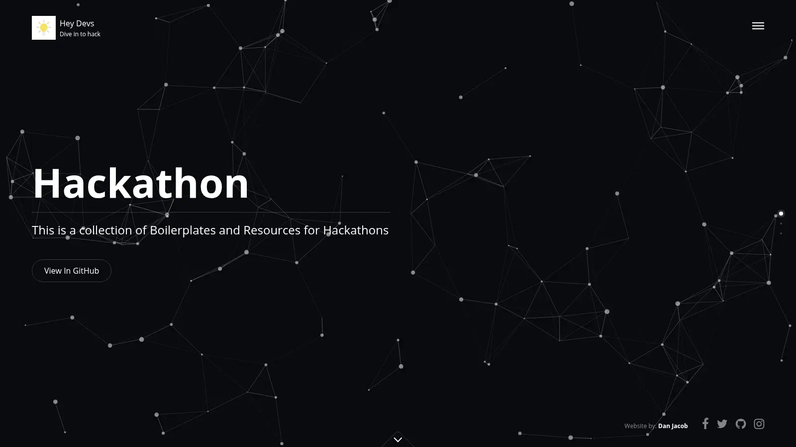 Hackathon screenshot