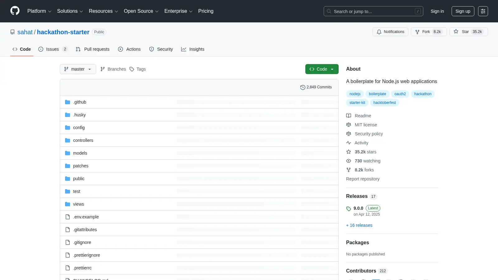 Hackathon Starter 2 screenshot