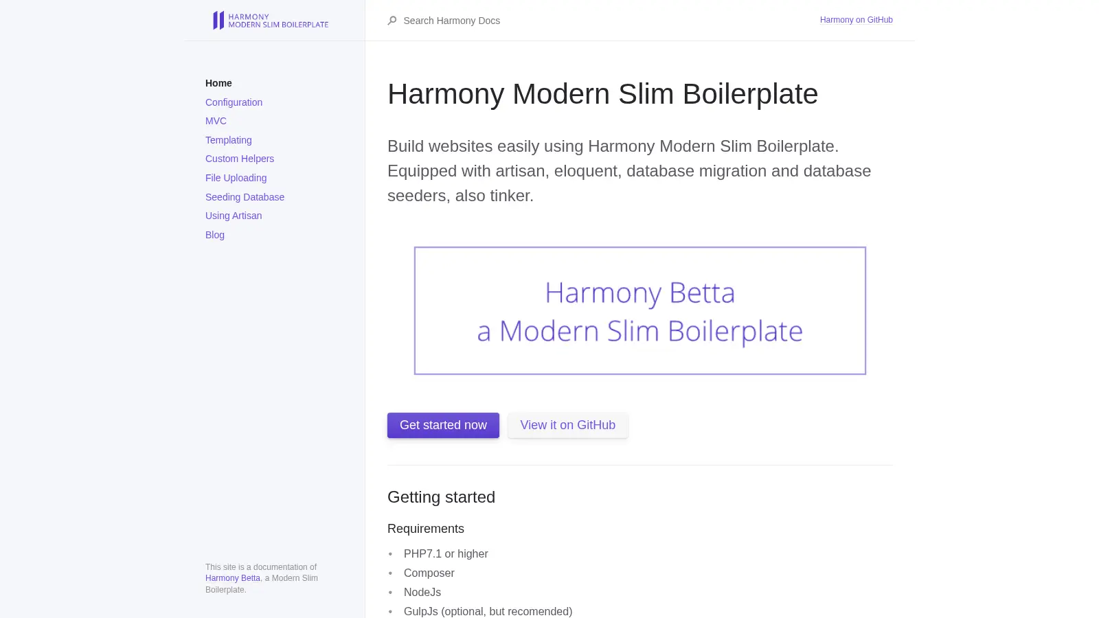 Harmony screenshot