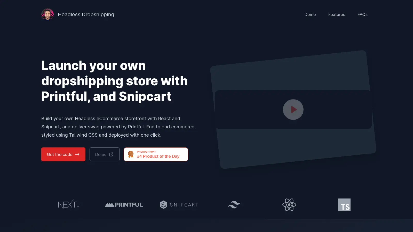 Headless Dropshipping Starter screenshot