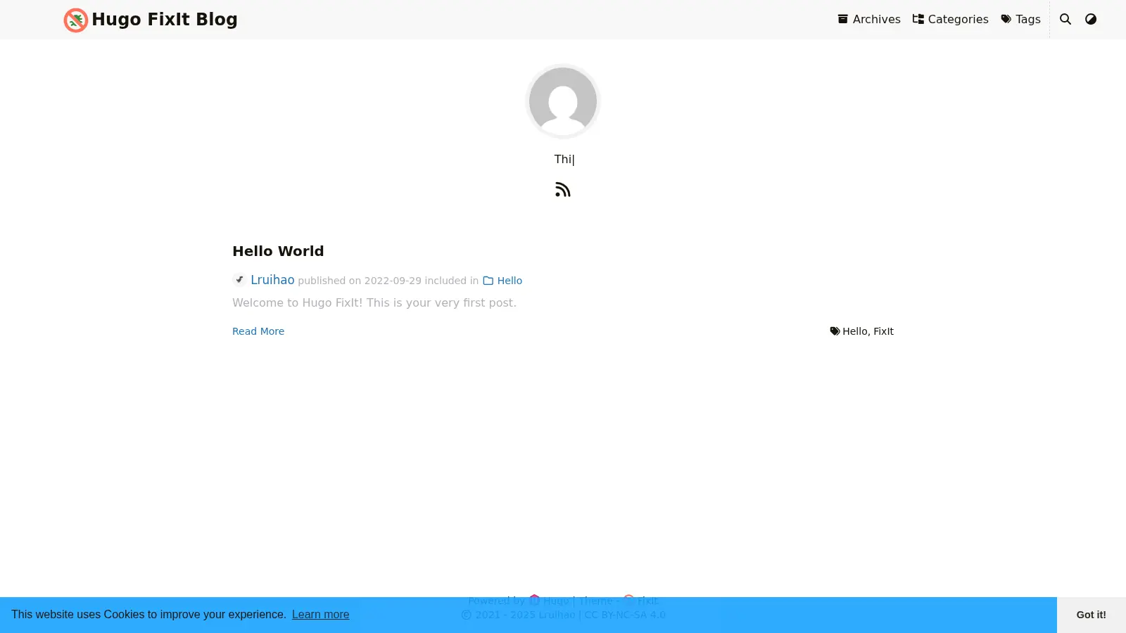 Hugo Fixit Starter screenshot