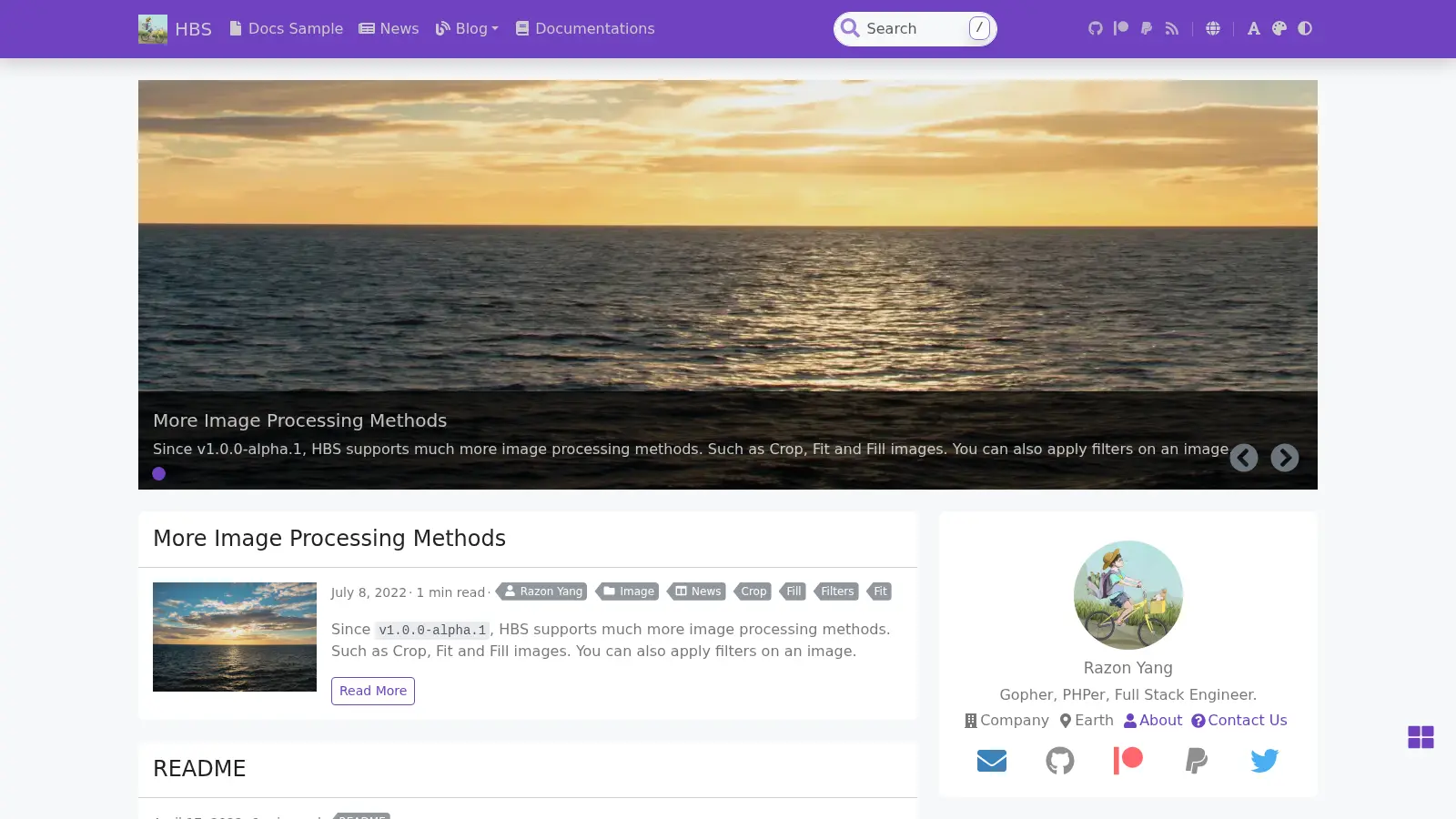Hugo Theme Bootstrap Skeleton screenshot