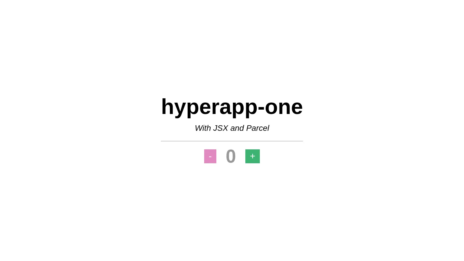 Hyperapp One screenshot