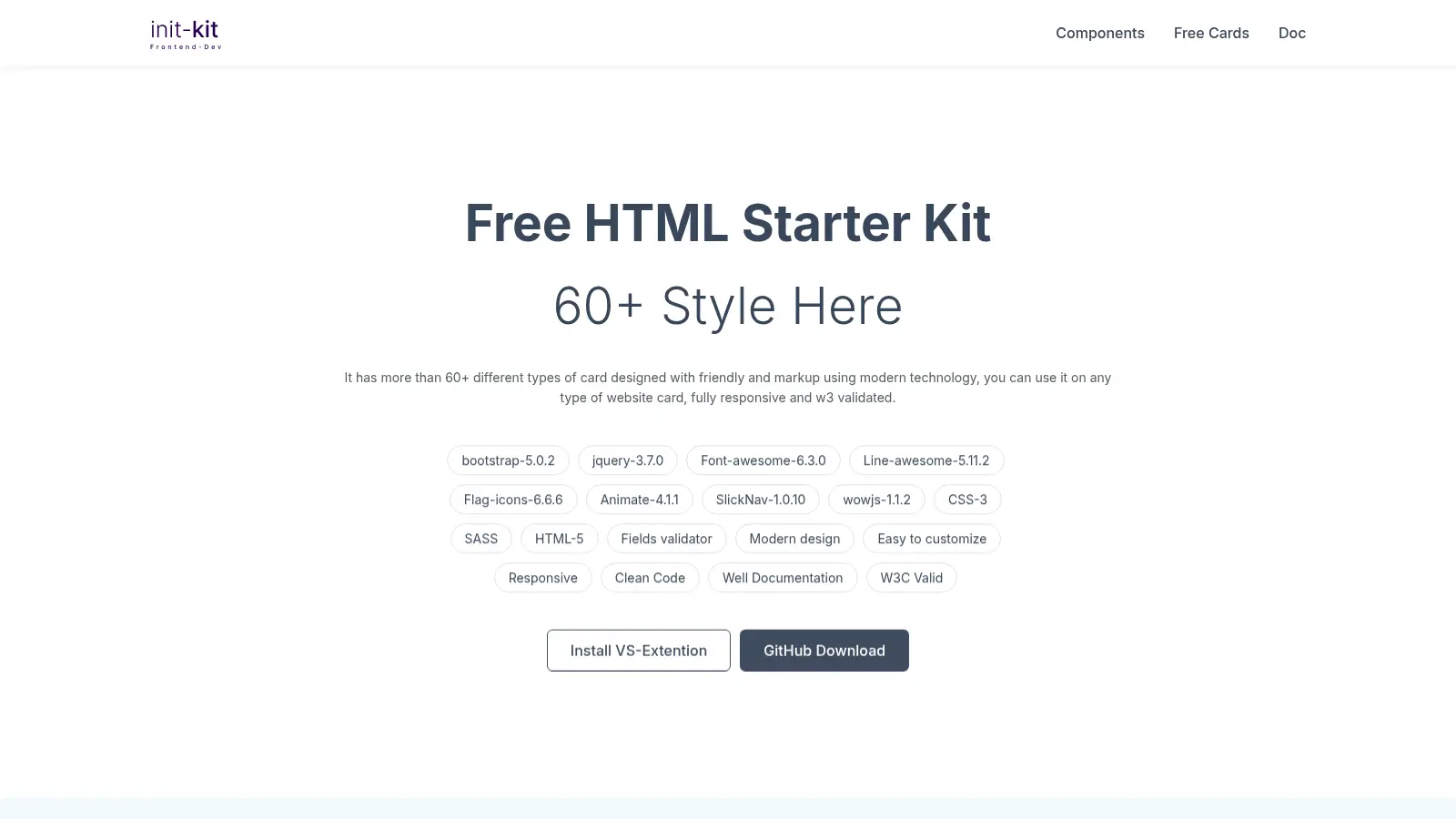 Init Html Starter Kit screenshot