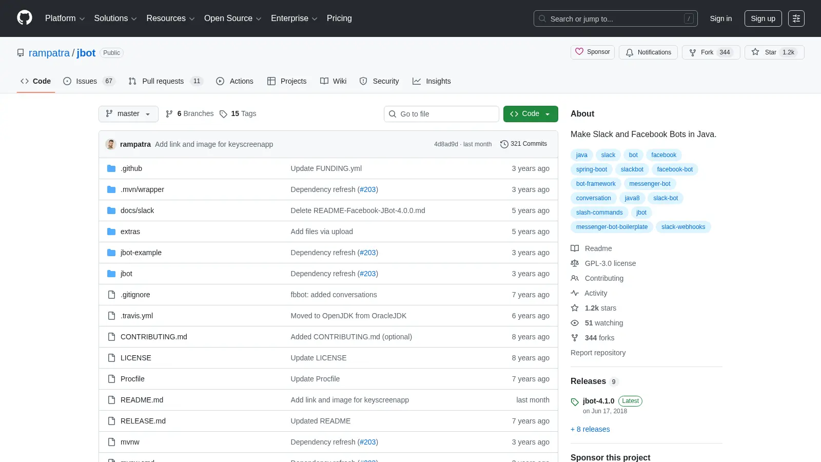 Jbot screenshot