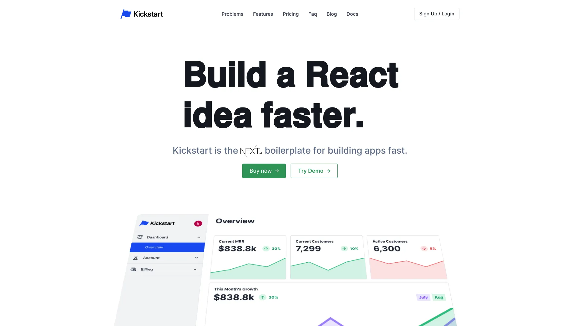 Kickstart App screenshot