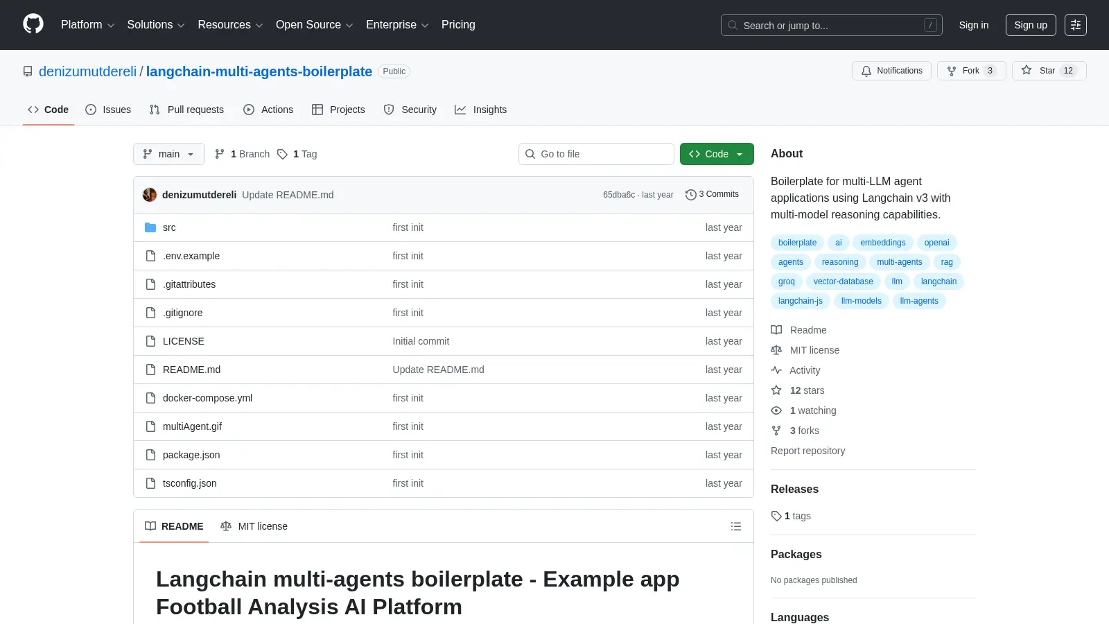 Langchain Multi Agents Boilerplate screenshot