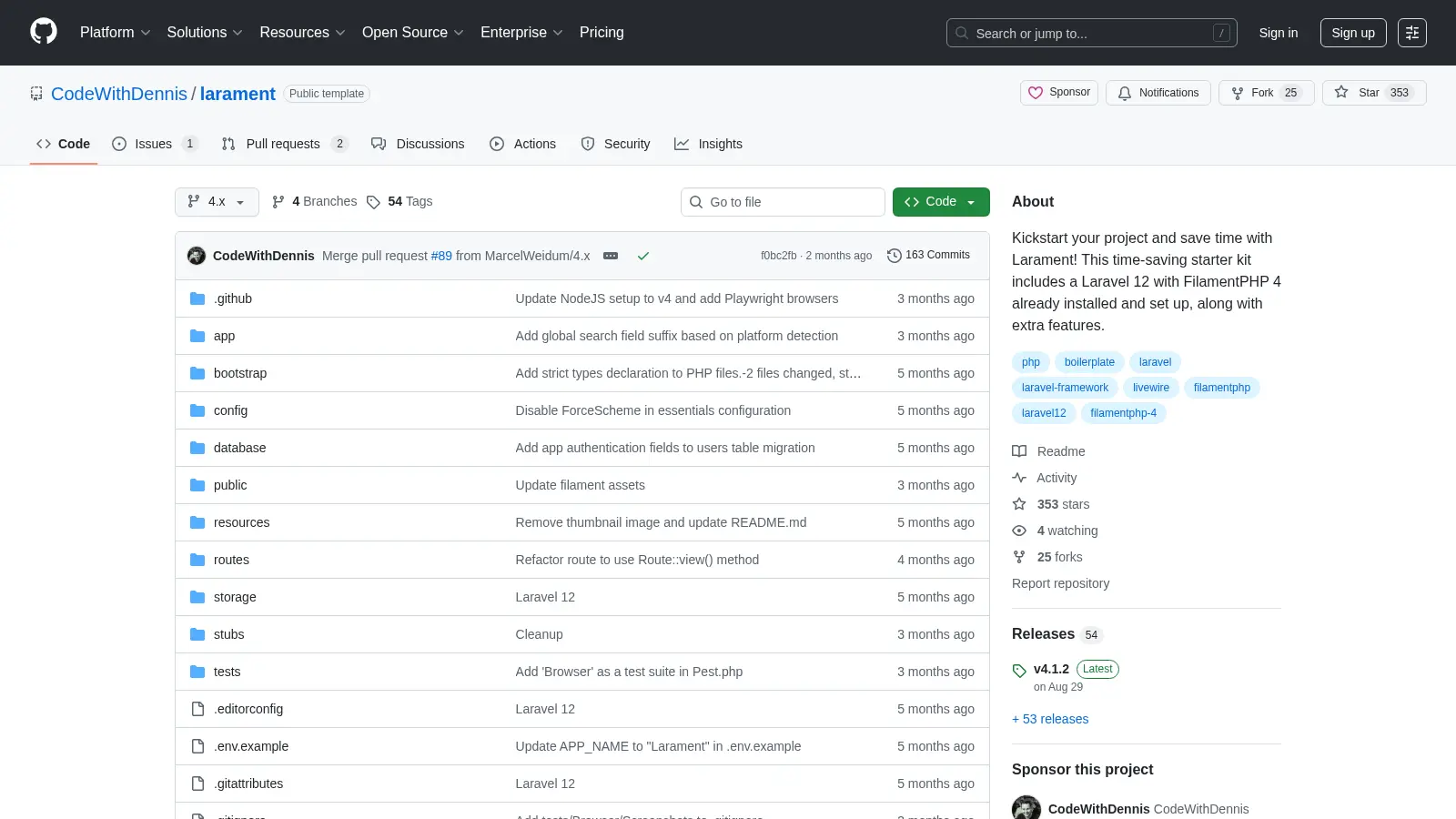 Larament screenshot