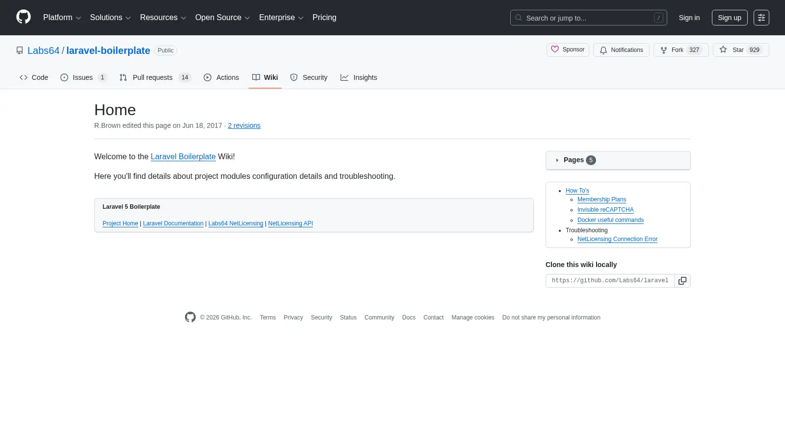Laravel Boilerplate 3 screenshot
