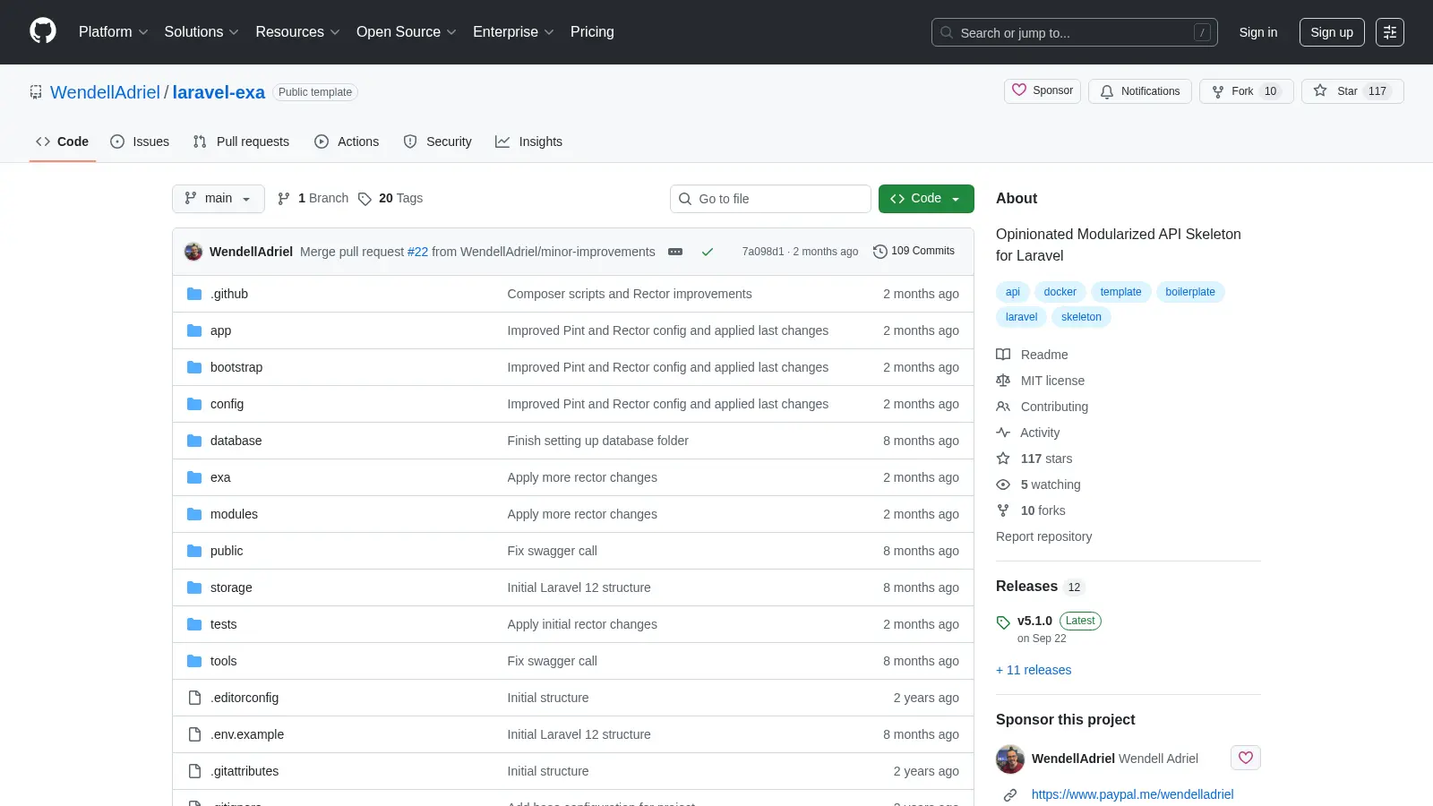 Laravel Exa screenshot