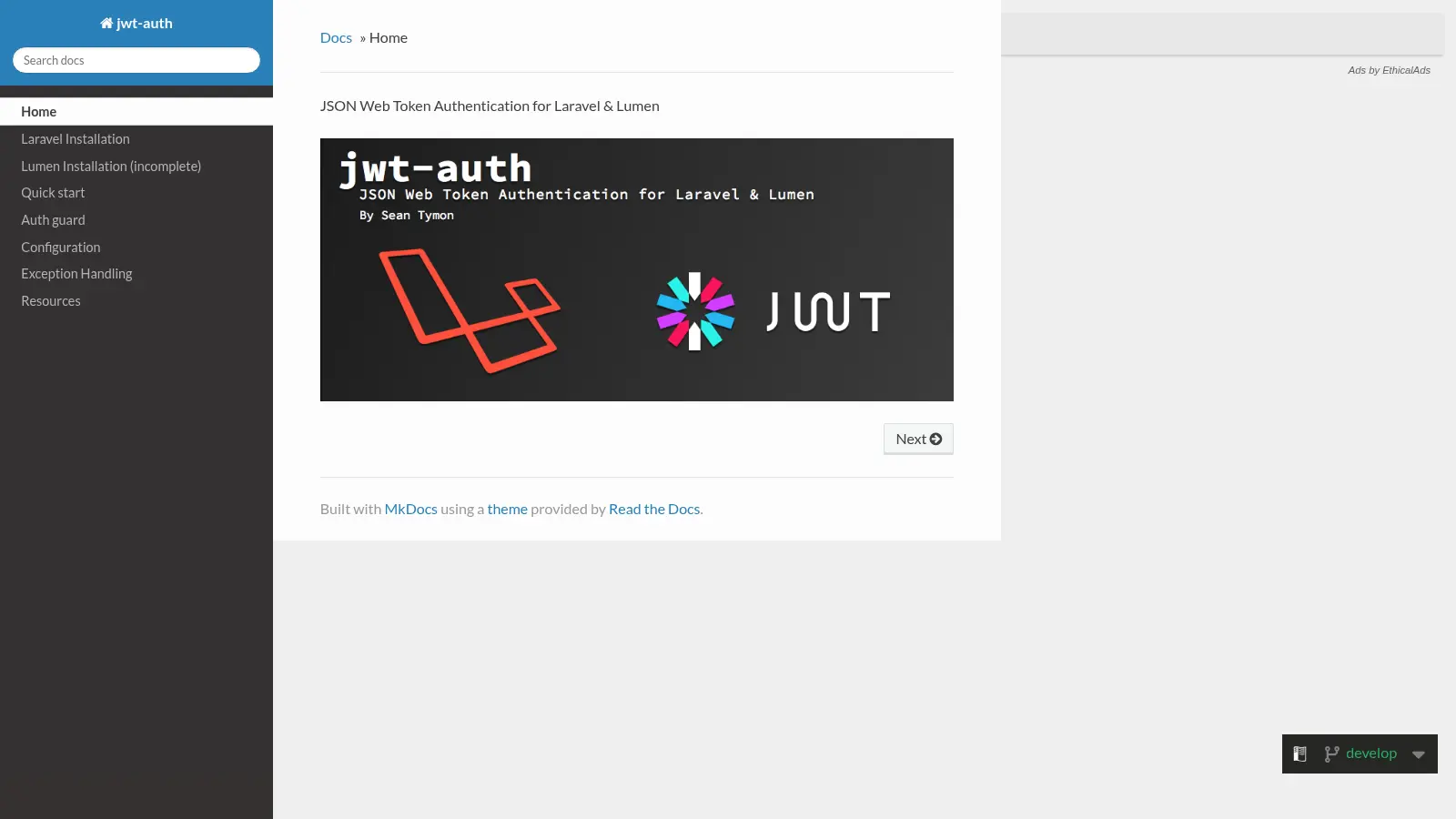 Laravel Jwt Api Starter screenshot
