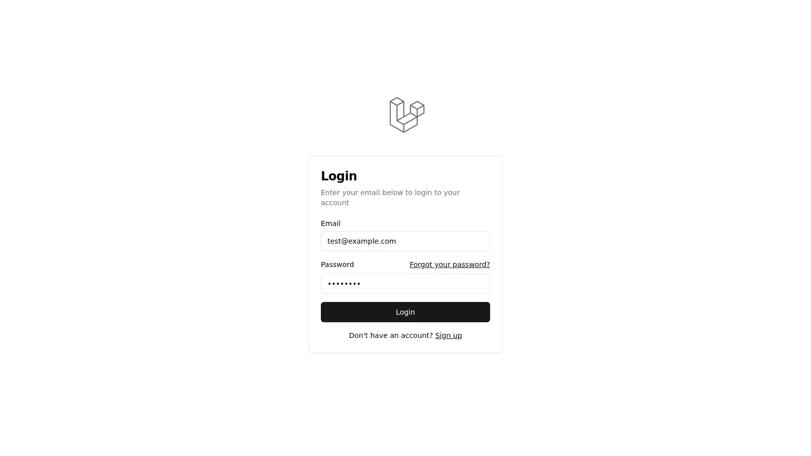 Laravel Shadcn Starter Template screenshot