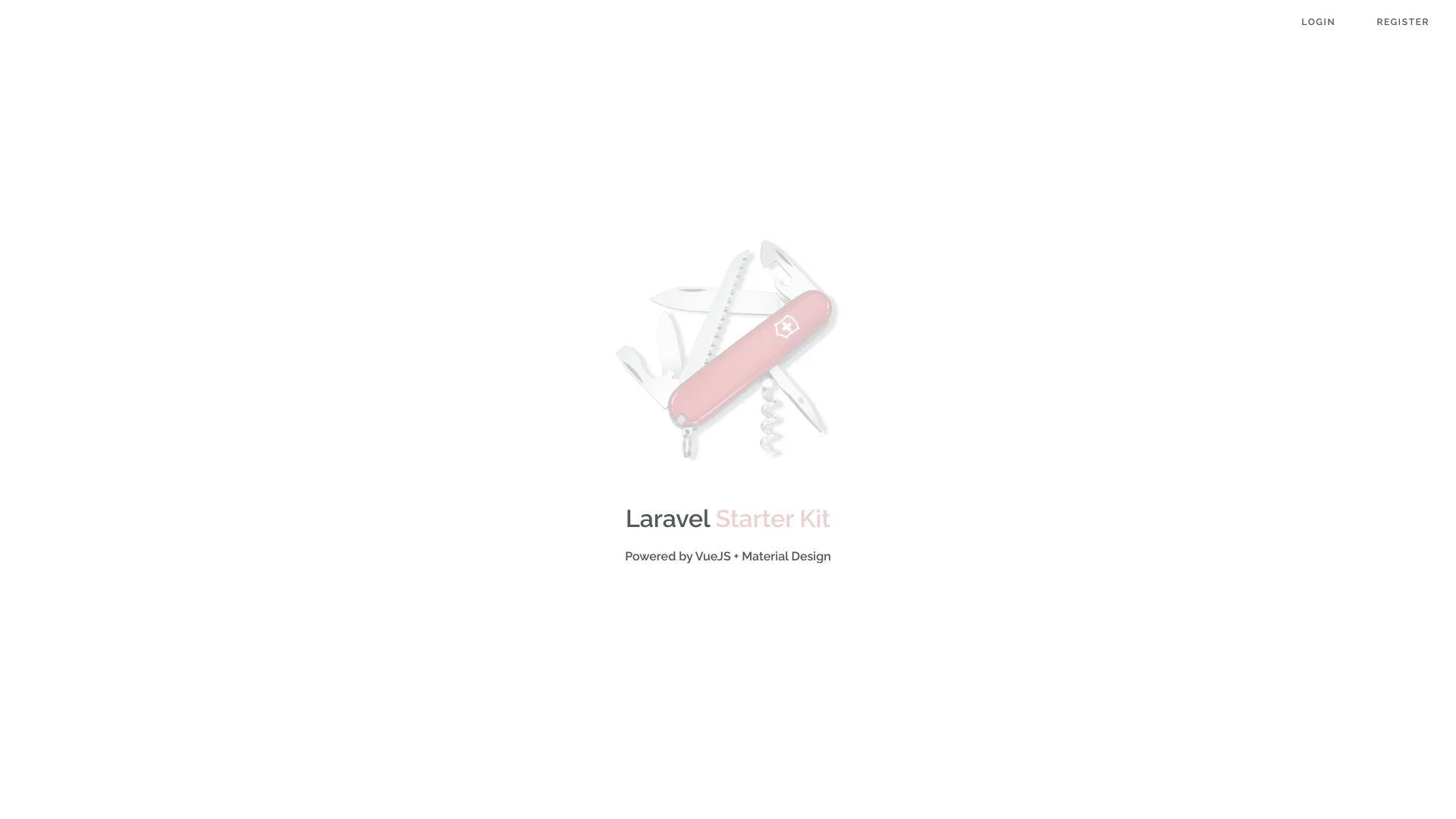 Laravel Starter Kit screenshot