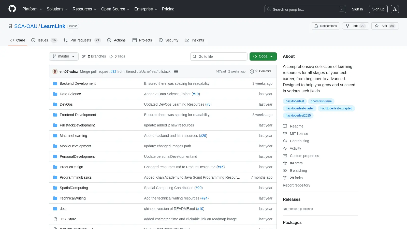Learnlink screenshot