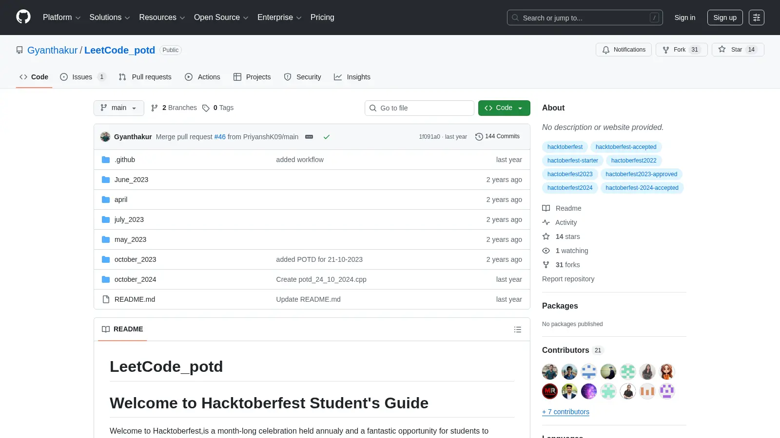 Leetcode Potd screenshot