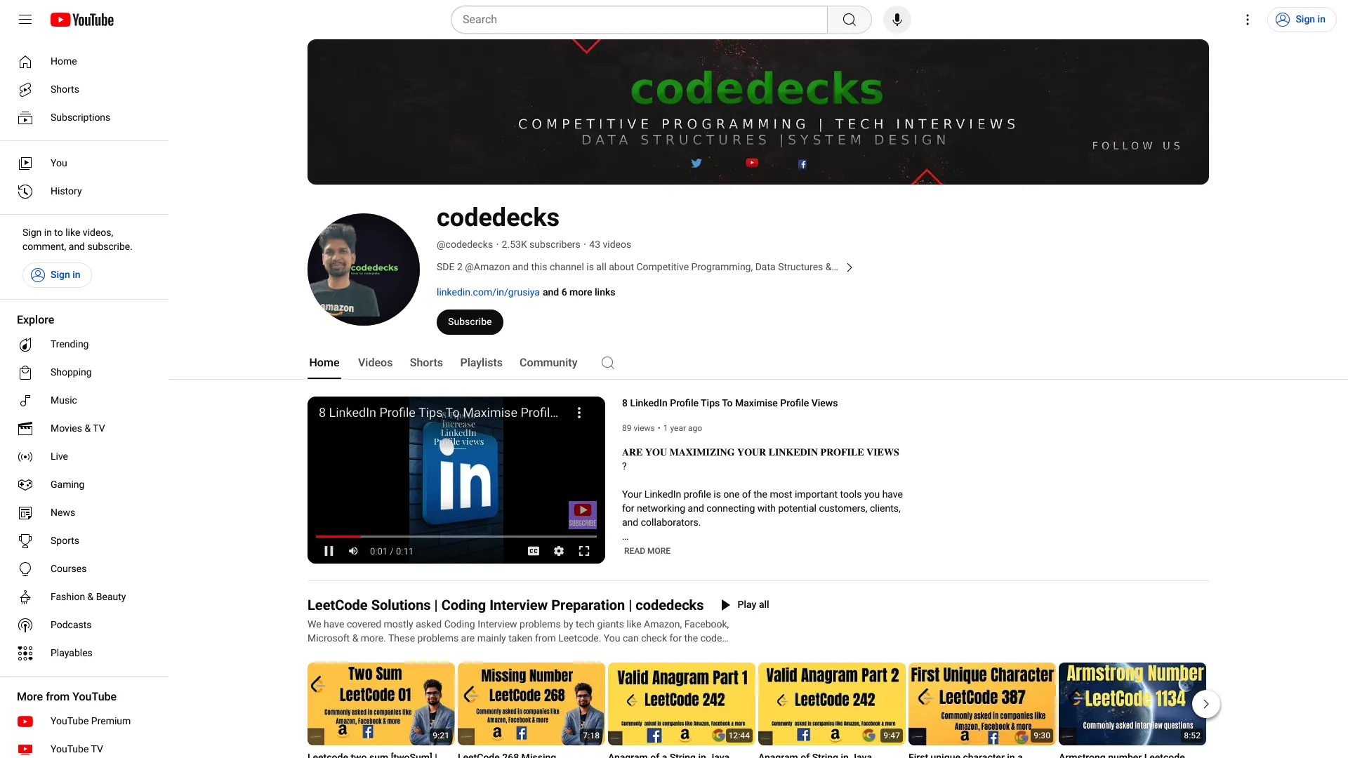 LeetCode Solutions screenshot