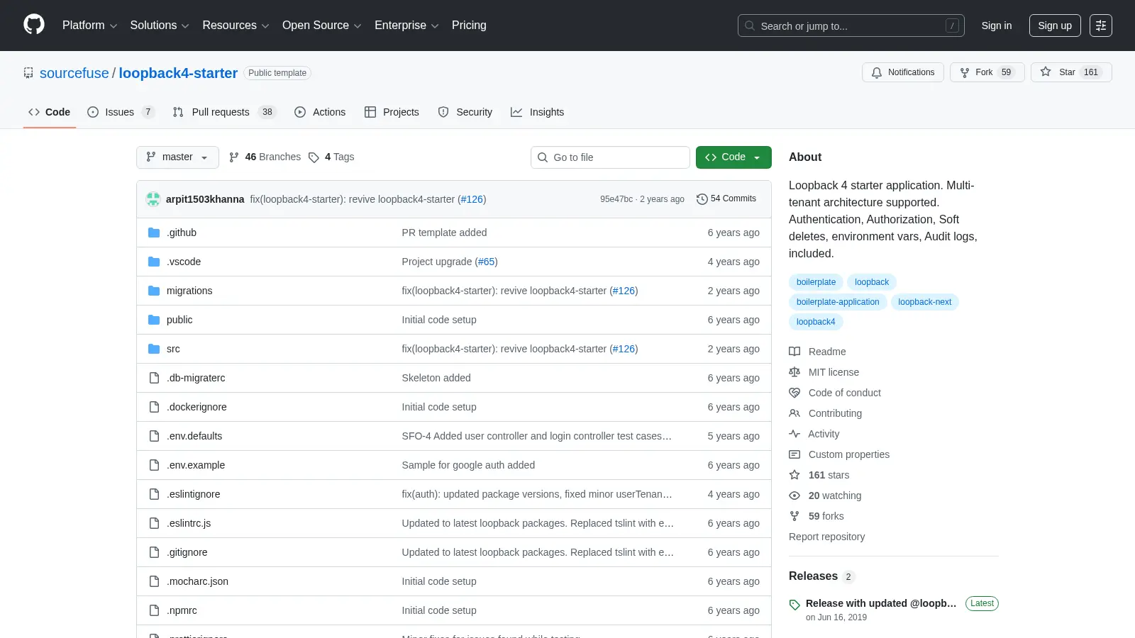 Loopback4 Starter screenshot