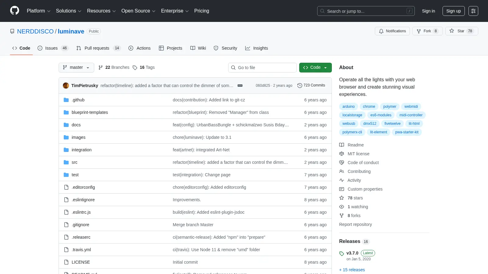 Luminave screenshot