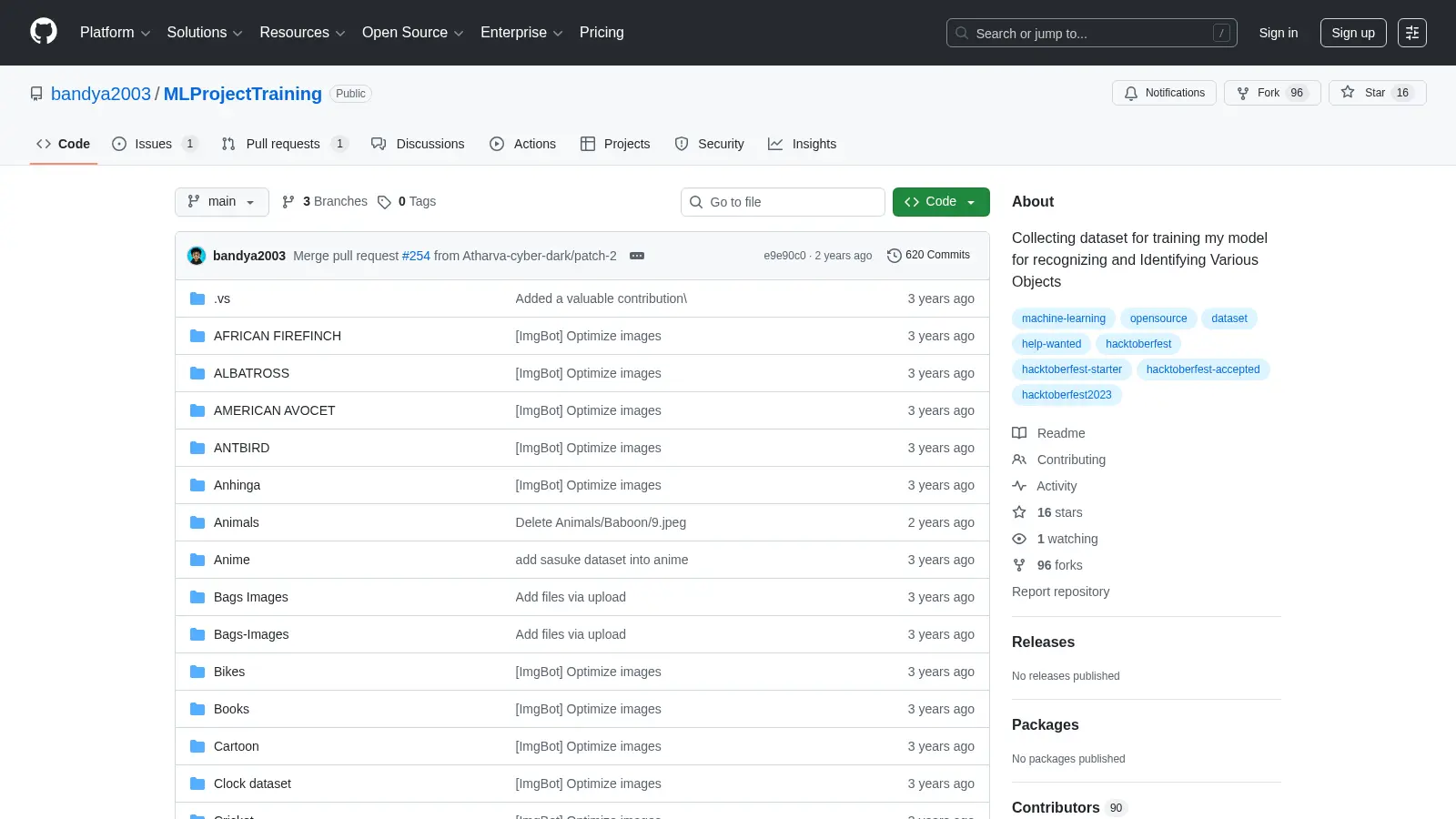Mlprojecttraining screenshot