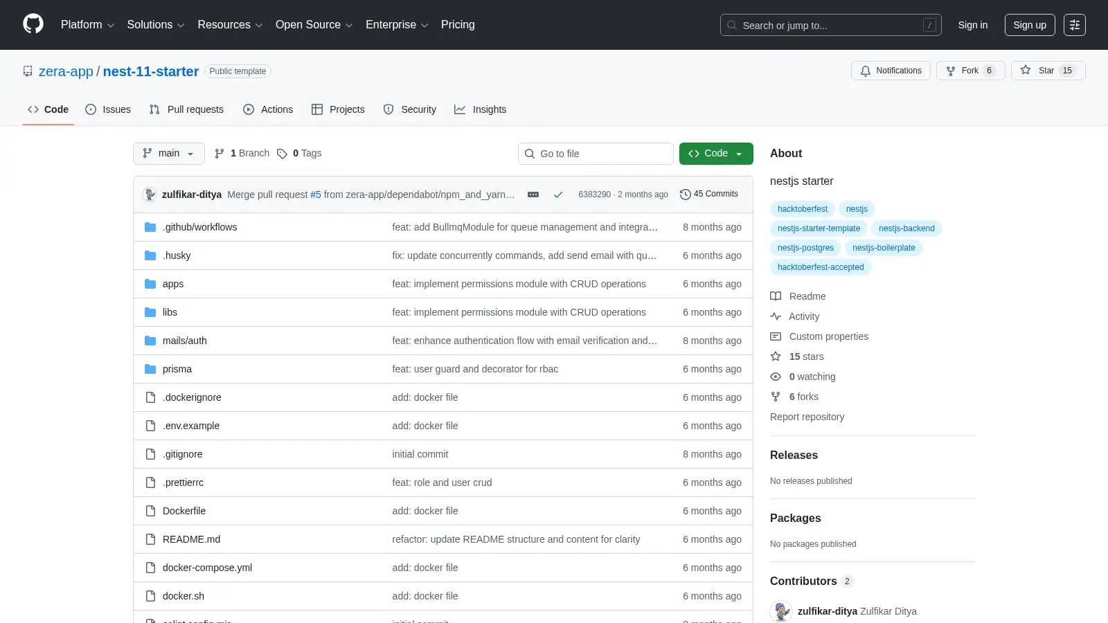 Nest 11 Starter screenshot