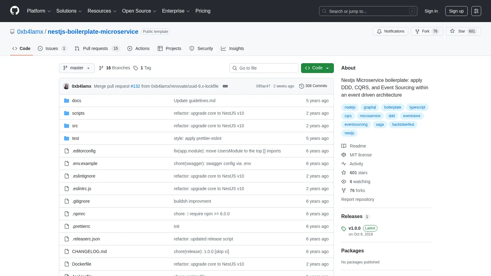 Nestjs Boilerplate Microservice screenshot