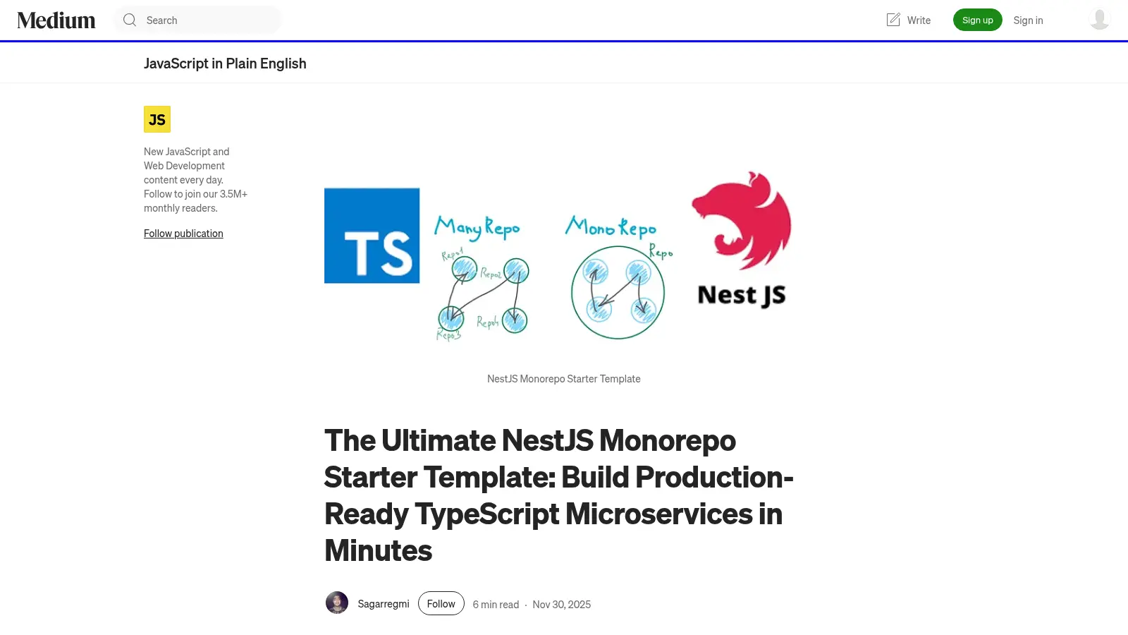 Nestjs Monorepo Template screenshot