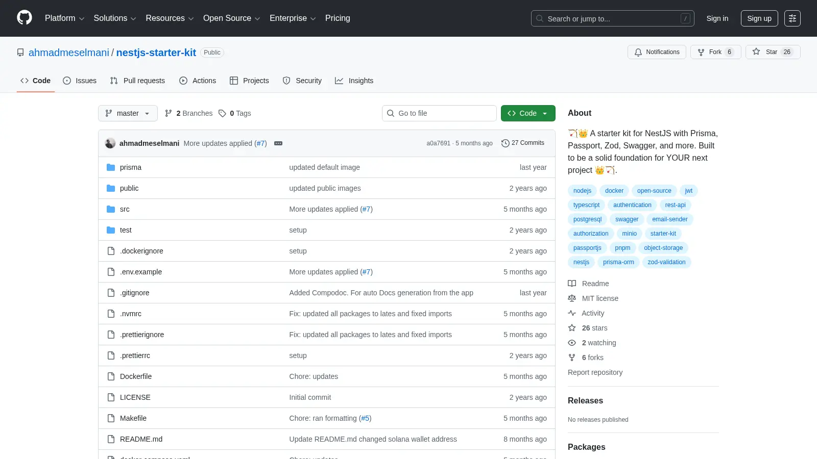 Nestjs Starter Kit 2 screenshot