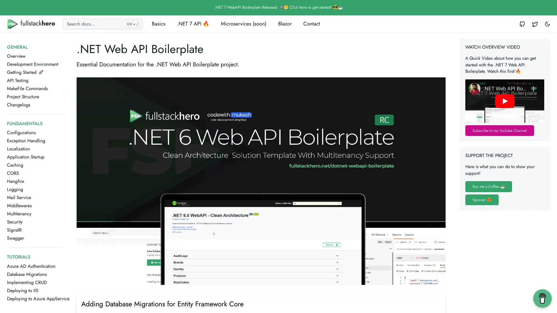 .NET Web API Boilerplate screenshot