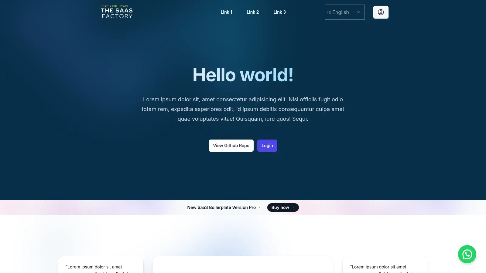 Next 14 Saas Boilerplate screenshot