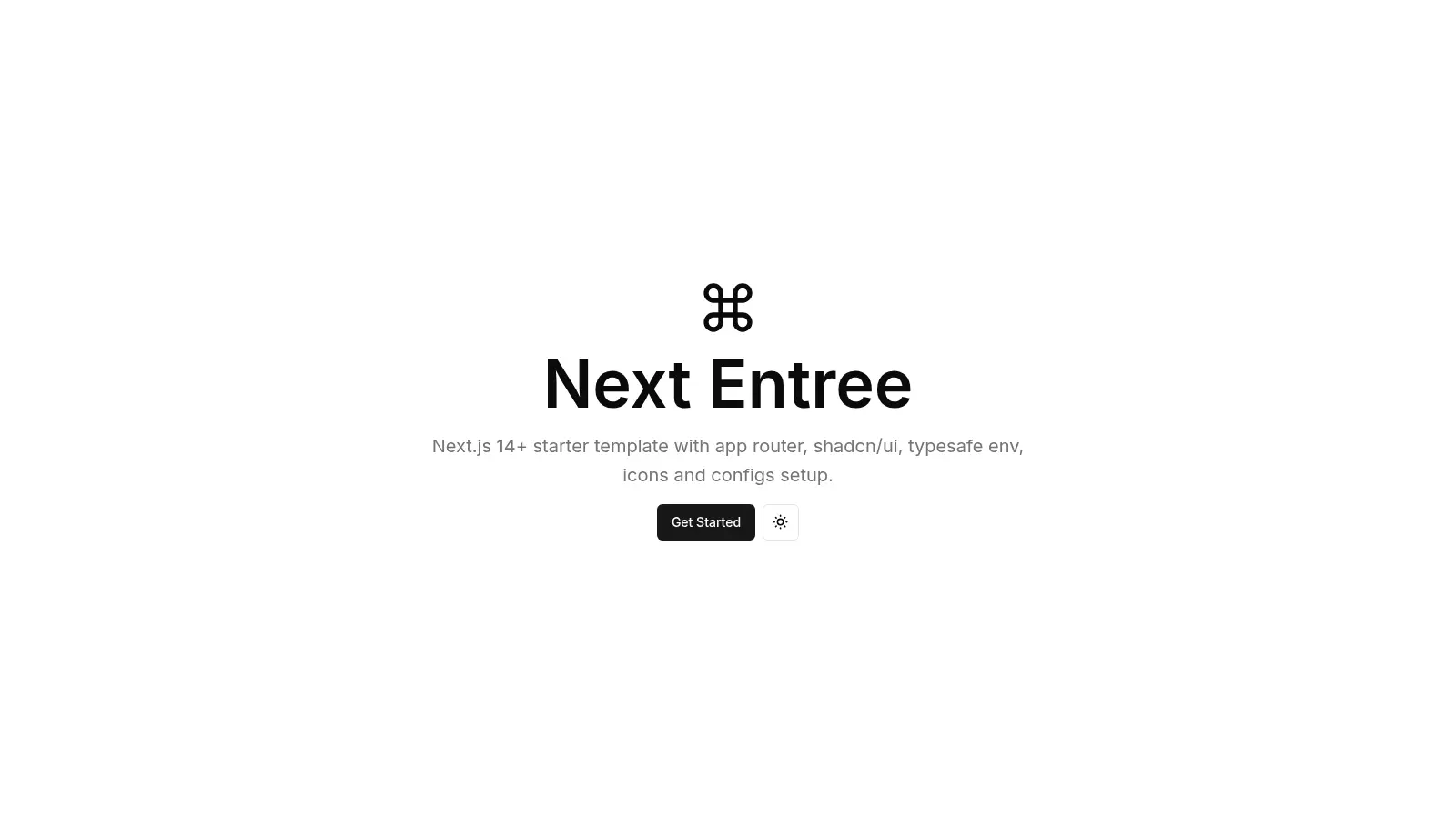 Next Entree screenshot