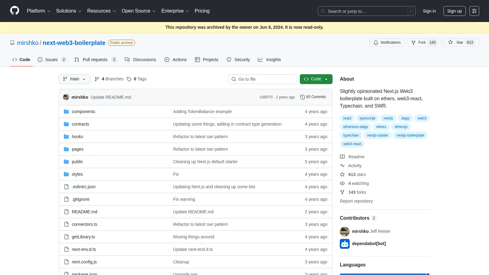 Next Web3 Boilerplate screenshot