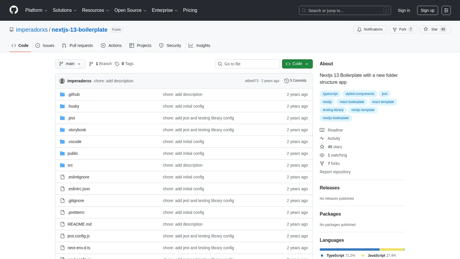 Nextjs 13 Boilerplate screenshot
