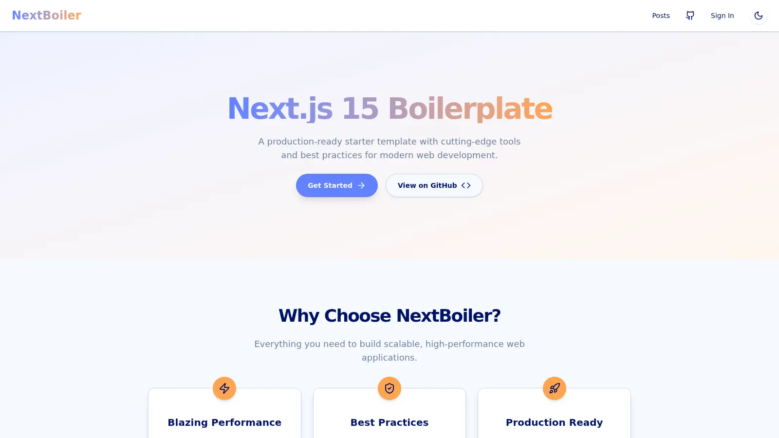 Nextjs 15 Template screenshot