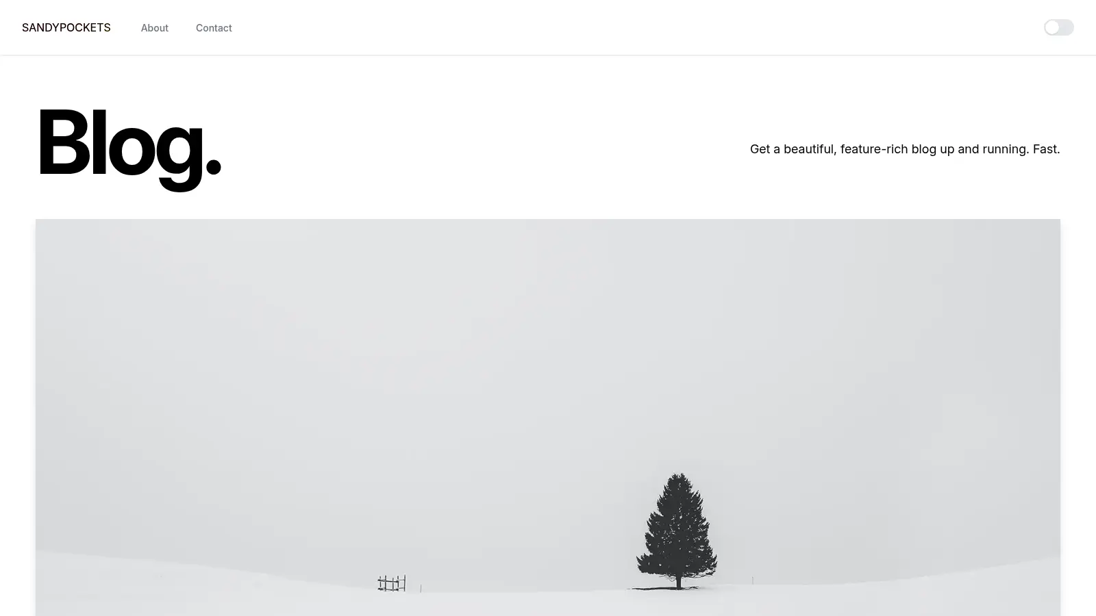 Nextjs Blog Starter screenshot