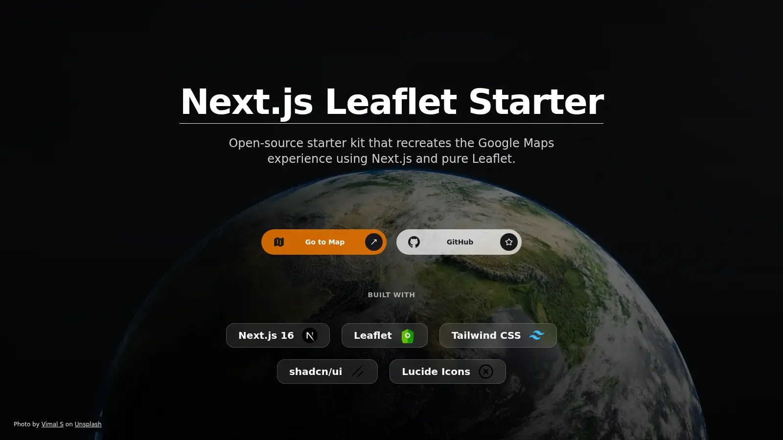 Nextjs Leaflet Starter screenshot