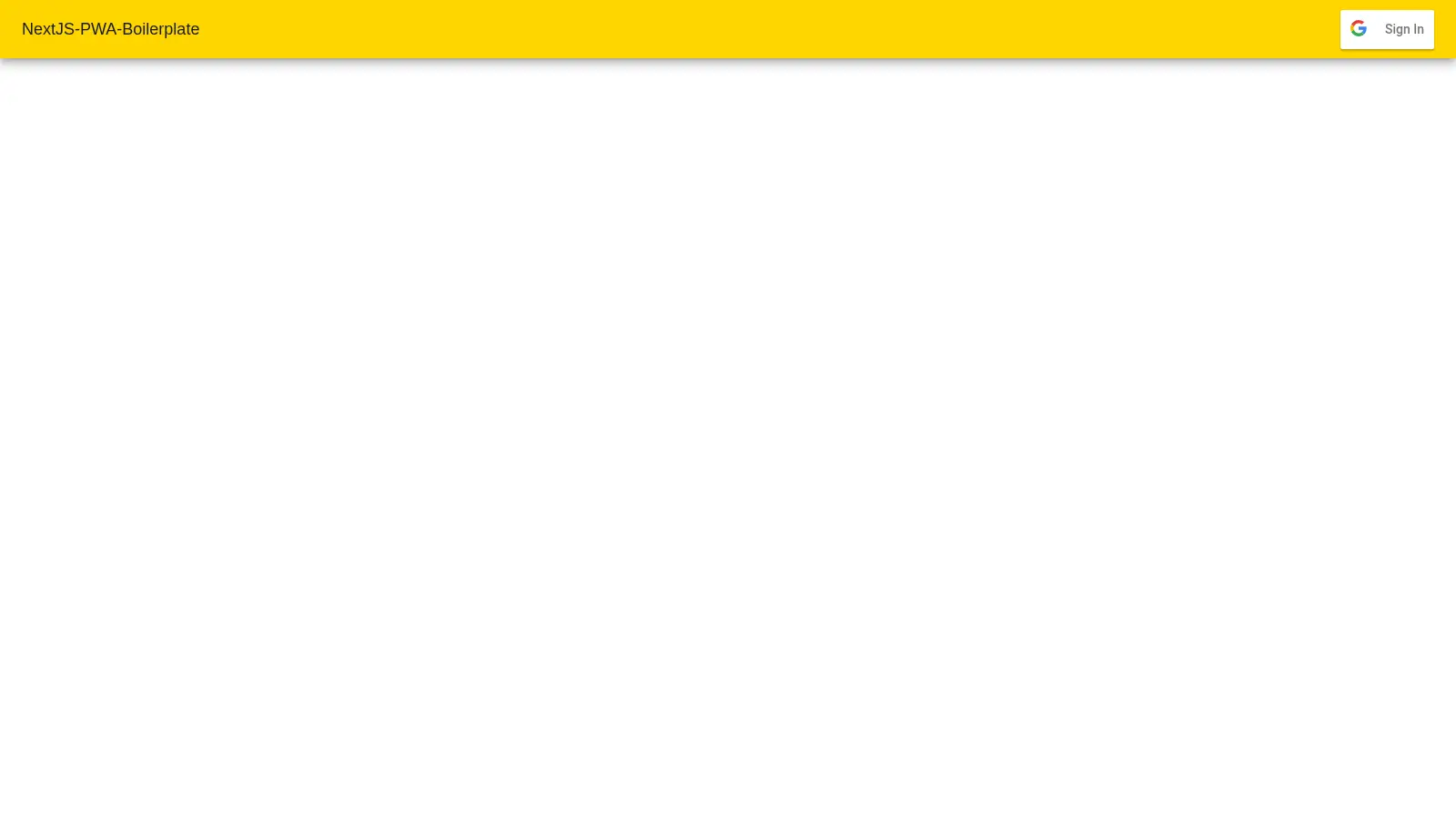 Nextjs Pwa Boilerplate screenshot