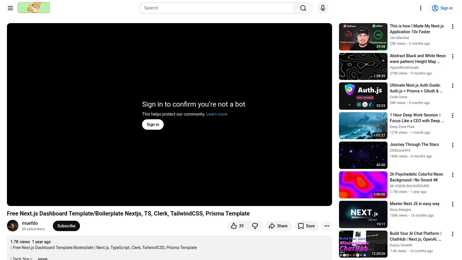 Nextjs Tailwindcss Clerk Dashboard Boilerplate screenshot