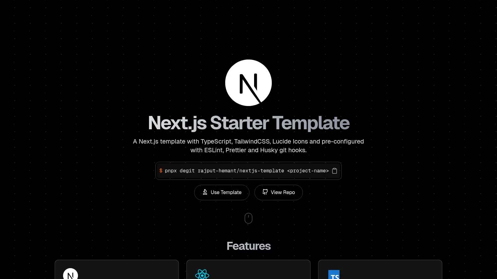 Nextjs Template 2 screenshot
