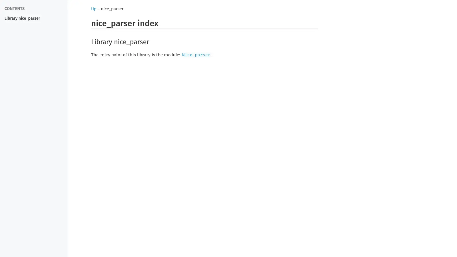 Nice Parser screenshot
