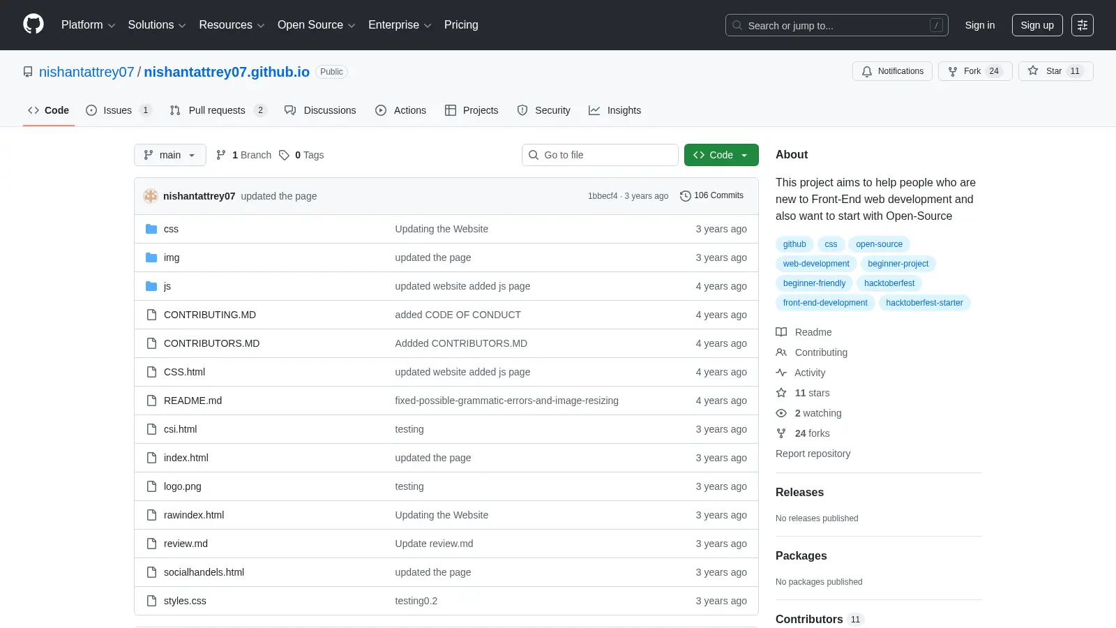 Nishantattrey07 Github Io screenshot