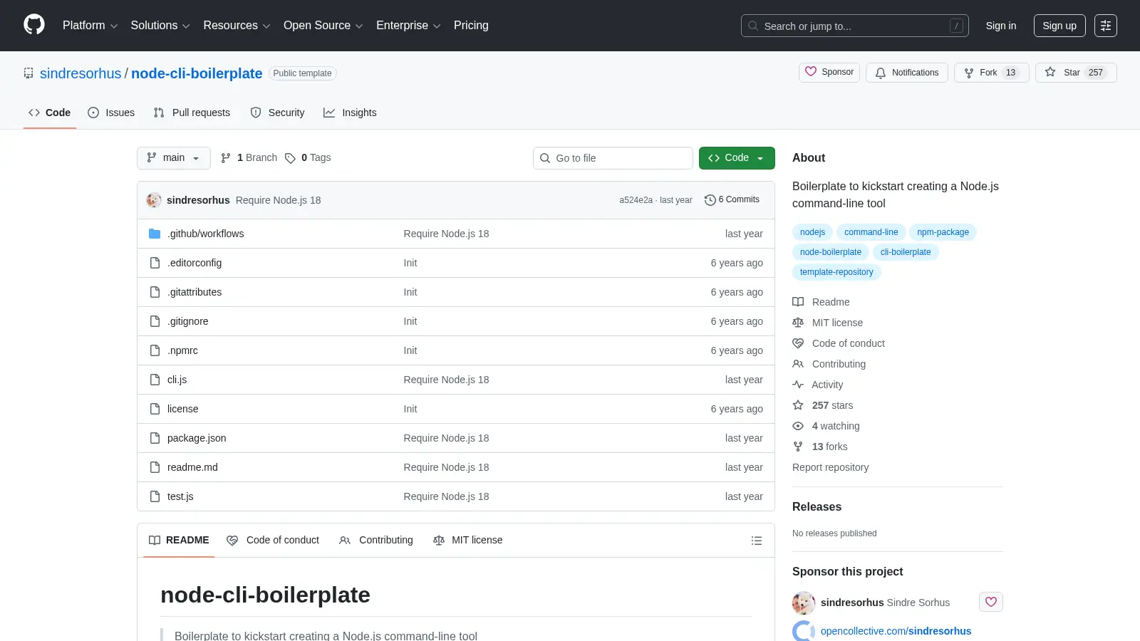 Node Cli Boilerplate screenshot