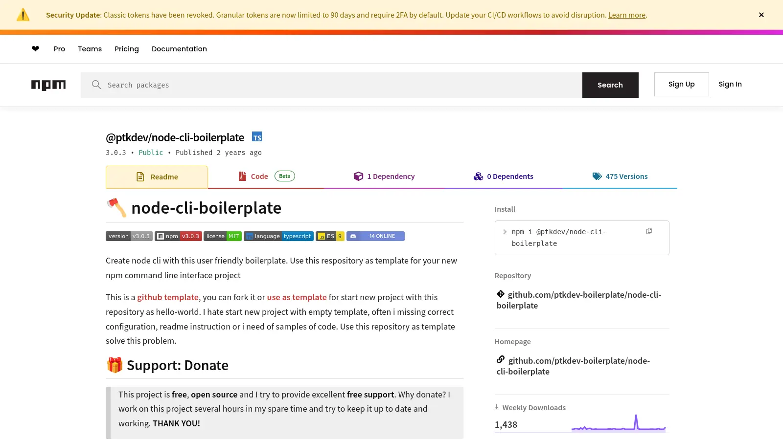 Node Cli Boilerplate 2 screenshot