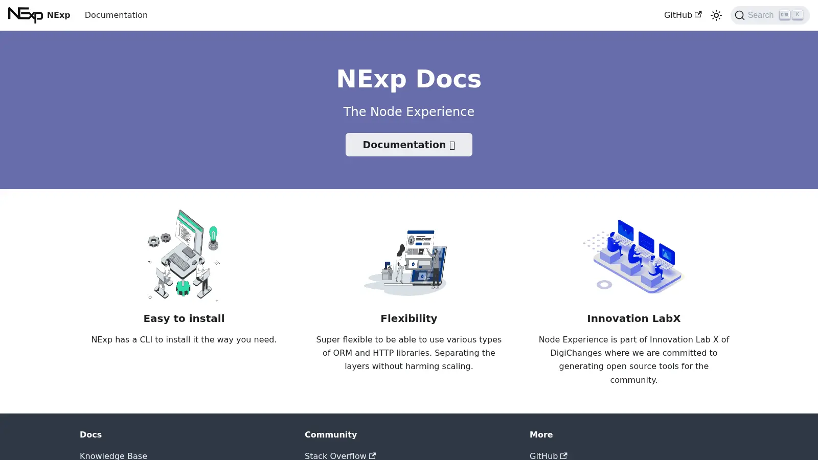 Node Experience screenshot