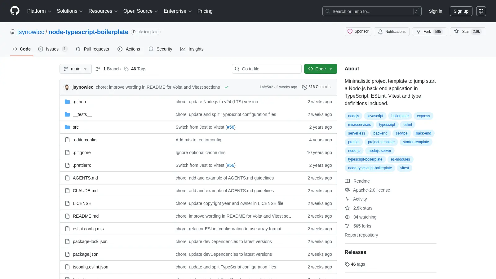 Node Typescript Boilerplate 2 screenshot